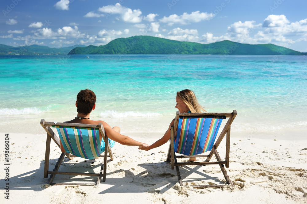 Obraz premium Couple on a beach