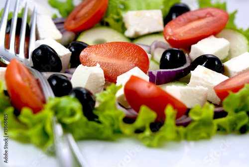 Close up of Greek Salad