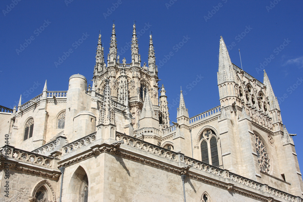 Burgos cathedral exterior, Spain Burgos cathedral exterior, Spain
