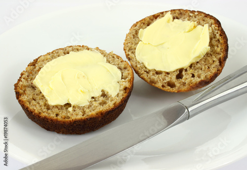 Buttered bran muffins