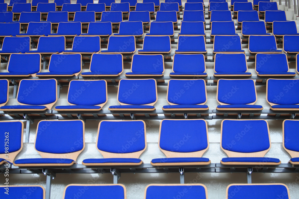 Fototapeta premium Blue Stadium Bleachers