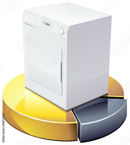 Sèche-linge et ses statistiques (détouré)