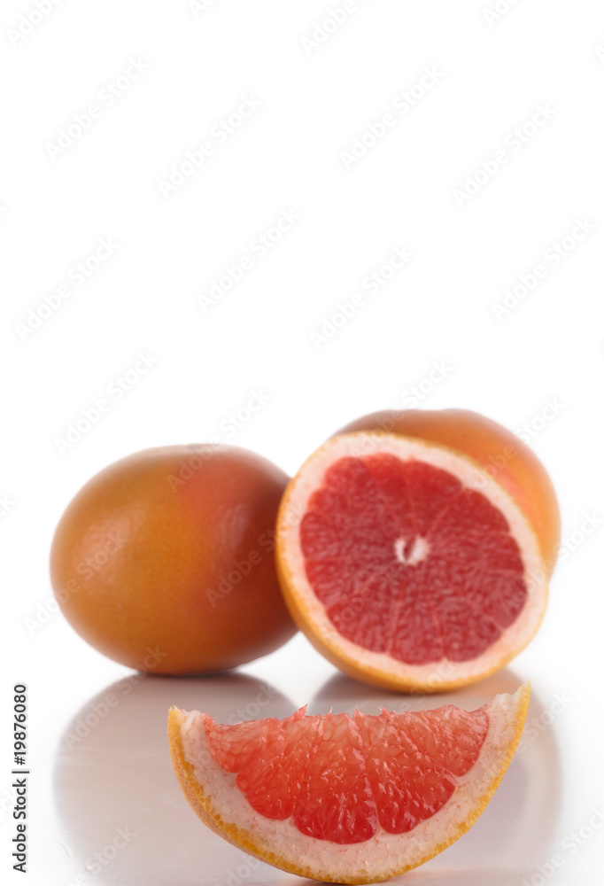Fresh grapefruits