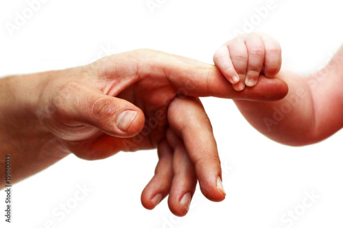 Father's and baby's hands