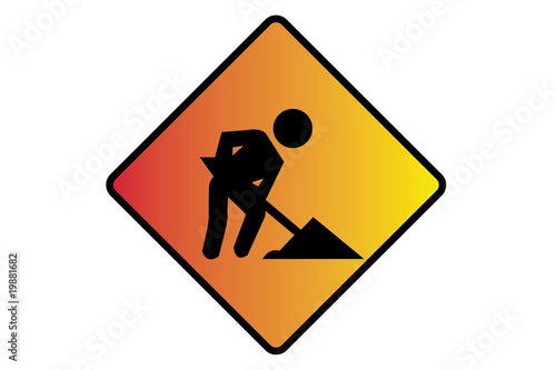 Golden Hour Construction Sign