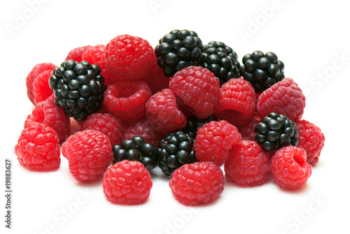 blackberry and raspberry