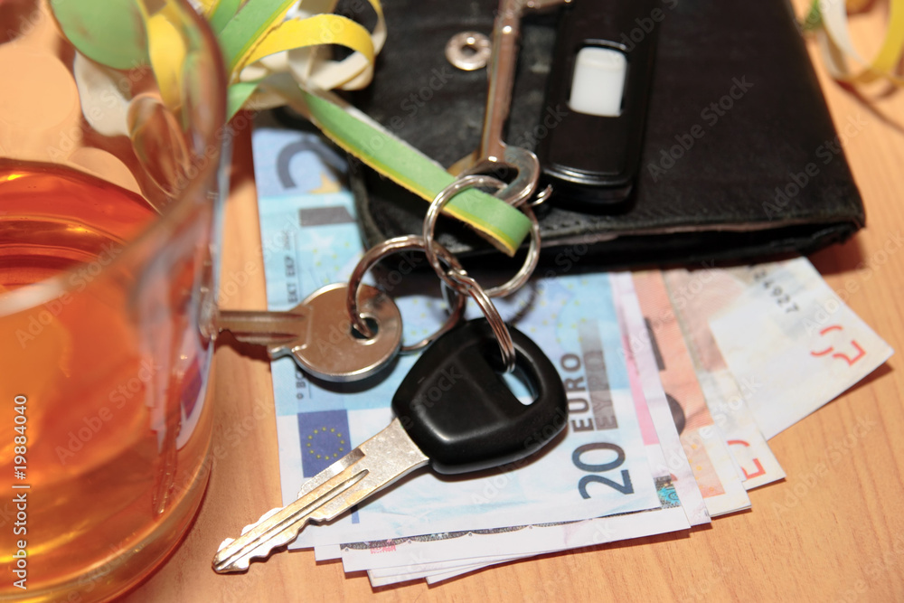 whiskey glass keys and money whiskey glass keys and money