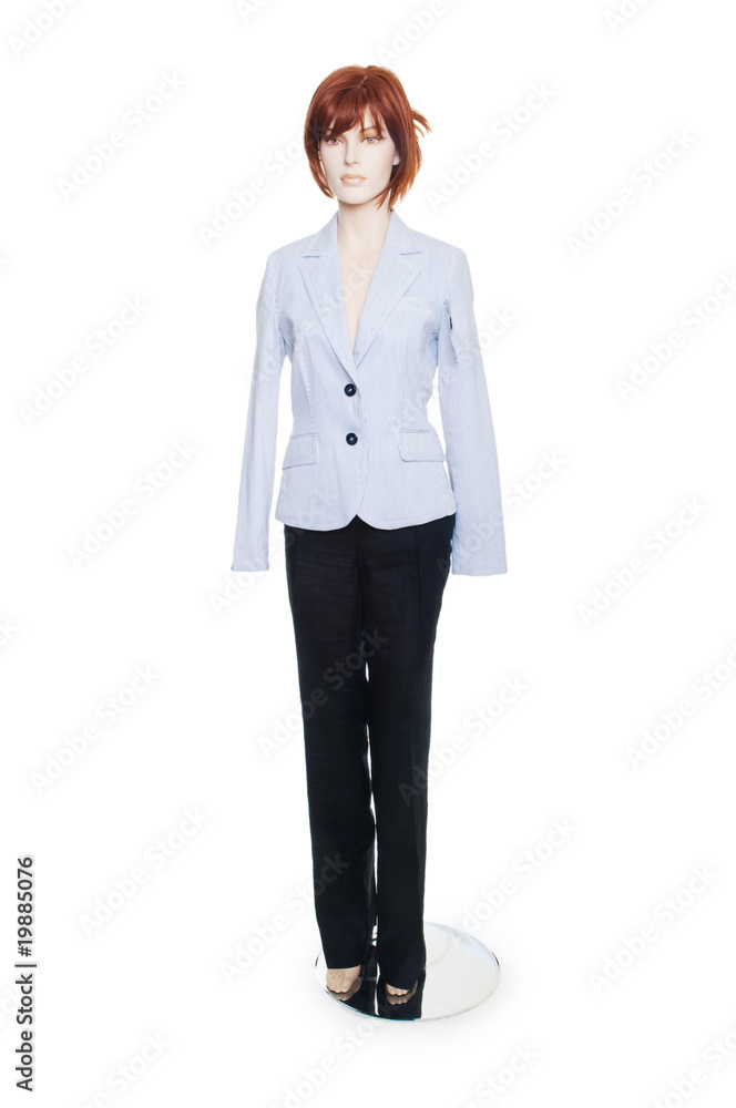 Mannequin with clothing isolated on white Mannequin with clothing isolated on white