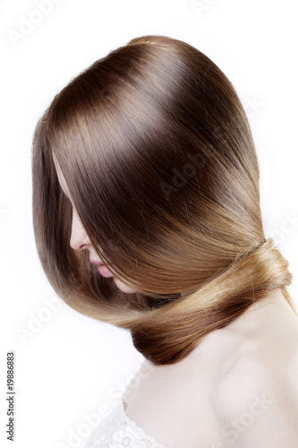 Girl with beautiful hair