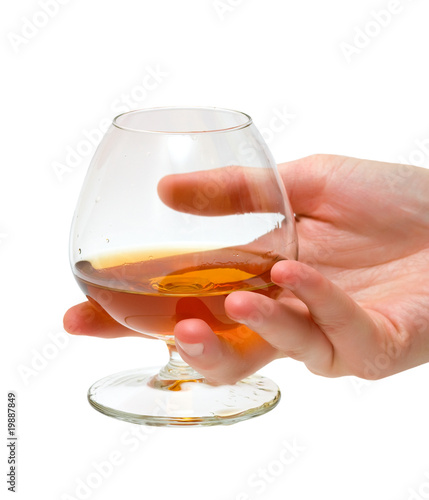 Glass of cognac