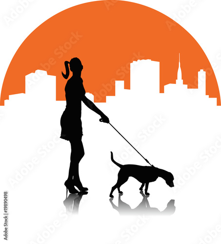 Woman with dog