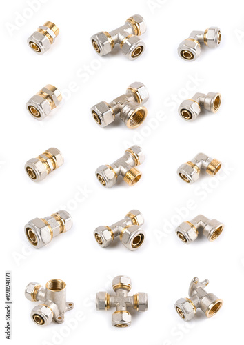 Set of plumbing fittings