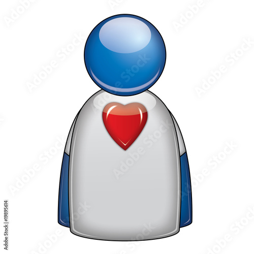 Icono camiseta enamorado