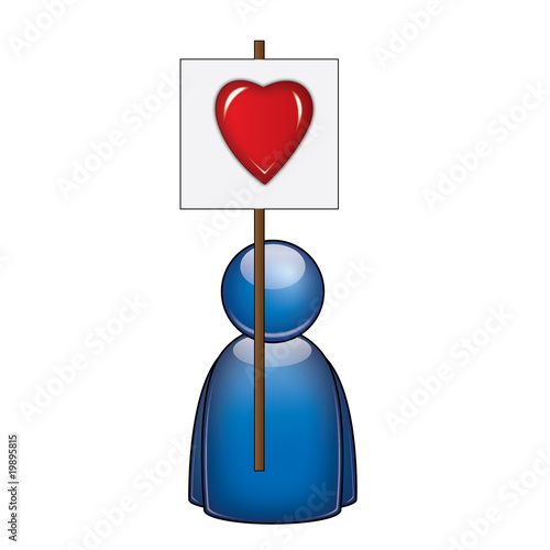 Icono manifestante enamorado