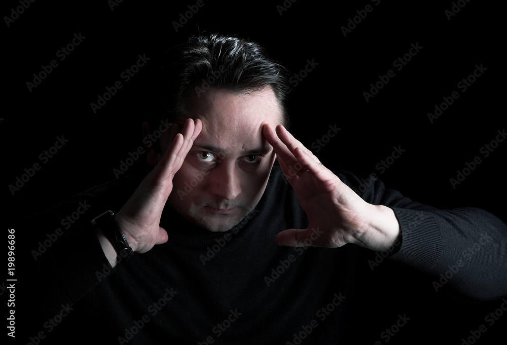 The person thinks The person thinks
