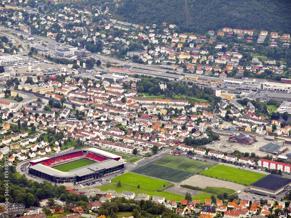 Bergen Aerial View