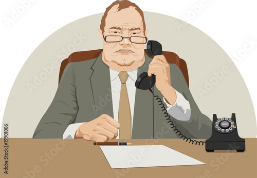 angry director talk by phone