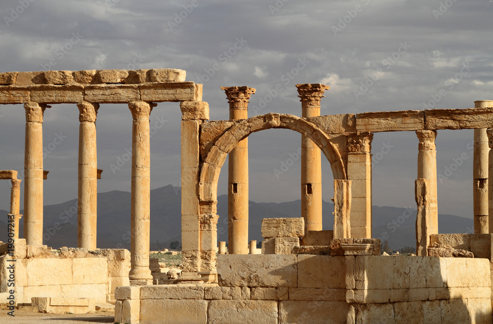Antique ruins of Palmyra