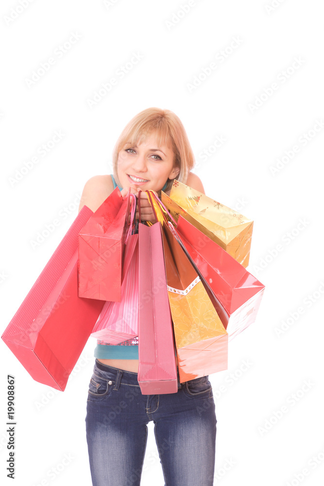 sexy shopping girl
