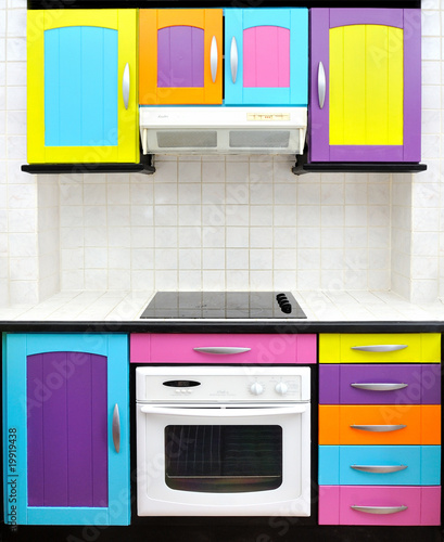 cuisine design colorée photo