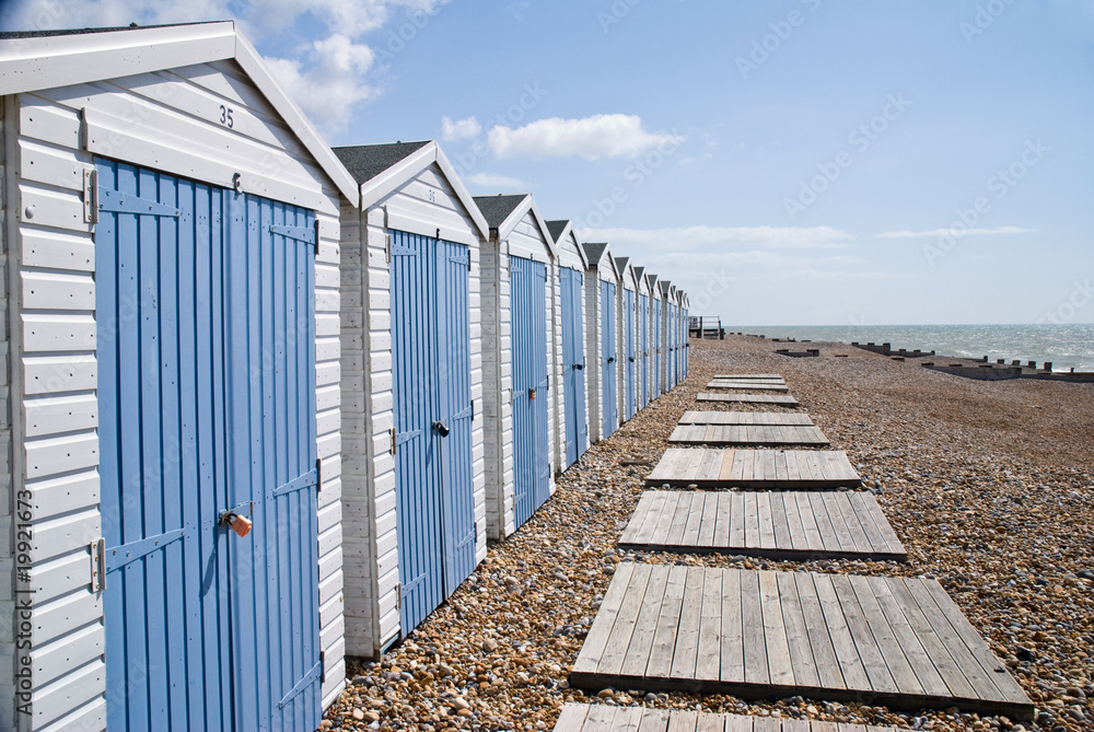 Row of Beach Huts