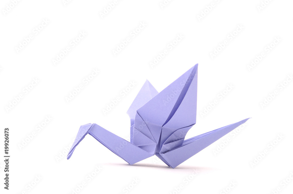 Origami bird. Child paper articles. Origami bird. Child paper articles.