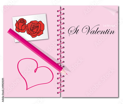 Carnet à Spirales St Valentin