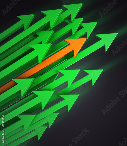 3d arrows background