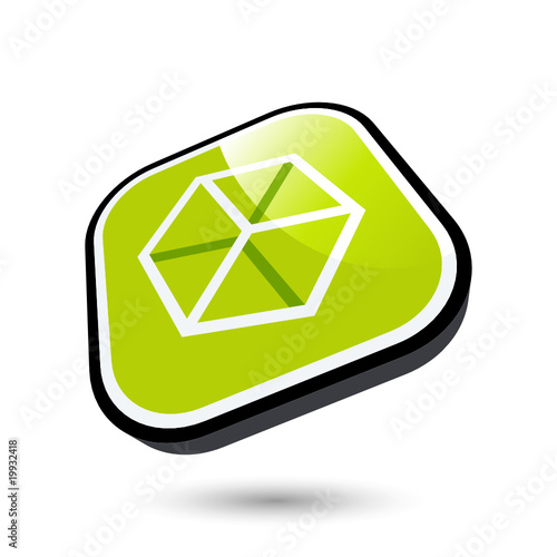 3D würfel ansicht zeichen symbol
