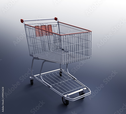 Shopping Cart 3d render
