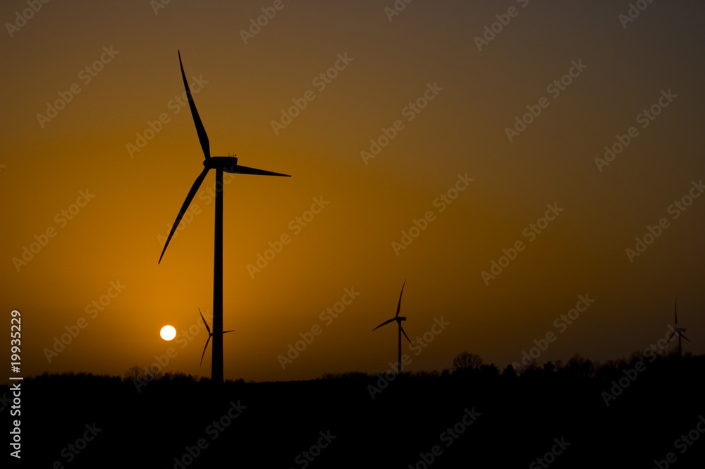 Obraz premium Windmill conceptual image.