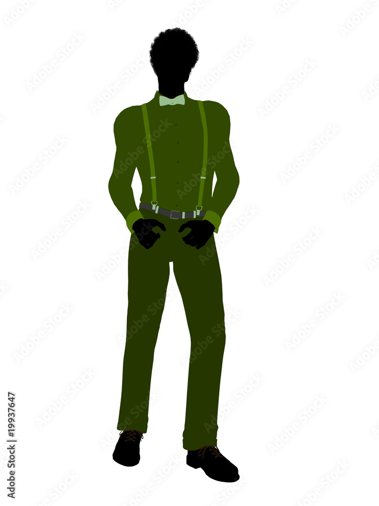 African American Business Man Silhouette African American Business Man Silhouette