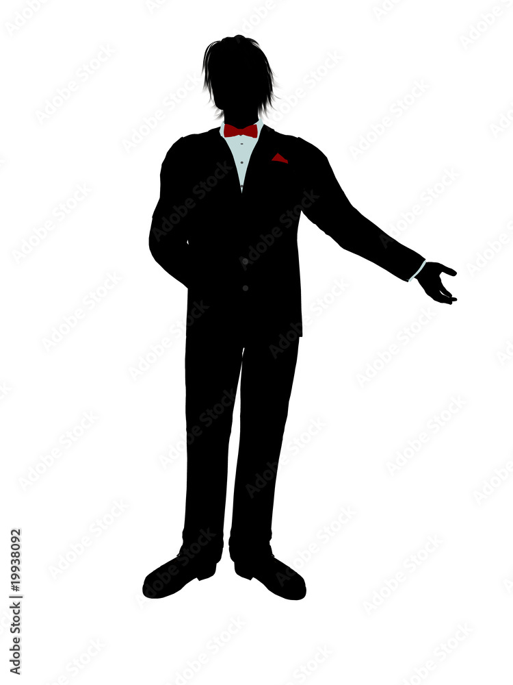 Man in a Tuxedo Silhouette Man in a Tuxedo Silhouette