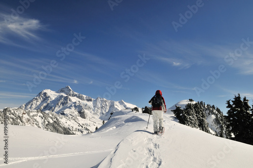 Snowshoeing in Mt Baker - Snoqualmie National Forest