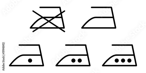 texttilpflegesymbole bügeleisen I