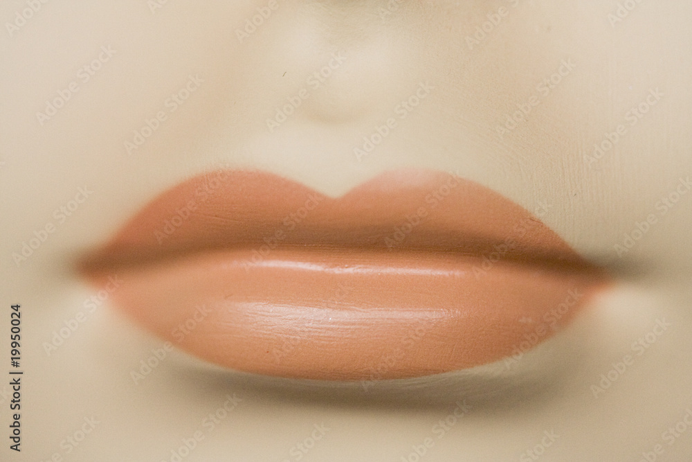 Fototapeta premium Der Mund eines Mannequins