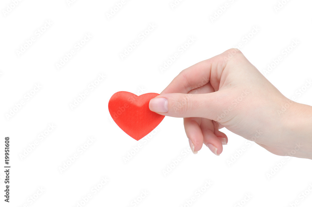 Fototapeta premium Valentine heart in female hand