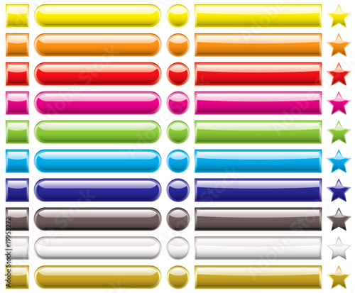 button collection rainbow