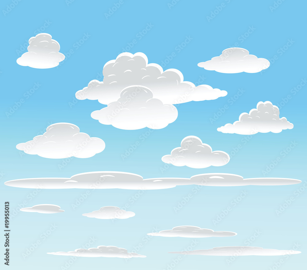 vector background with sky and clouds vector background with sky and clouds