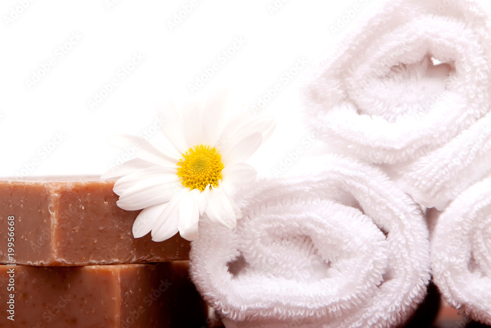 Bath towels and soaps Bath towels and soaps