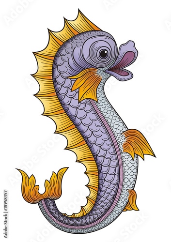 Heraldic Fish vector