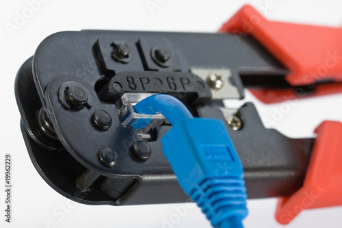 Wallpaper Mural Crimping tool with RJ45 jack Torontodigital.ca