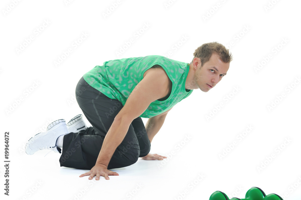 man fitness isolated man fitness isolated