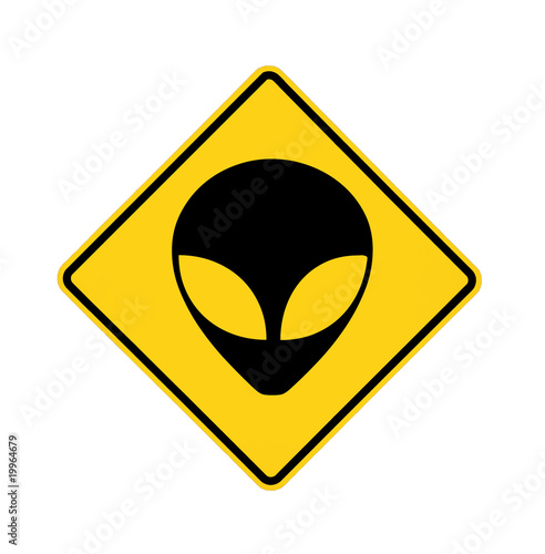 road sign - alien ahead