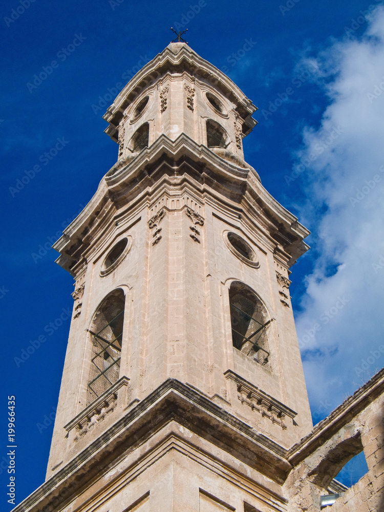 Belltower of St. Leonard convent. Monopoli. Apulia.