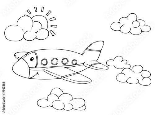 Flugzeug, Urlaub, fliegen, Himmel, Sonne, Reise