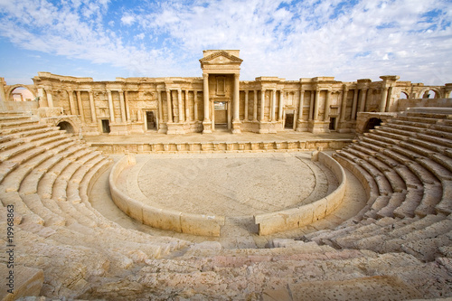 View of the great theatre of Palmyra