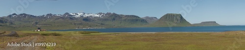 Panorama de la péninsule de Snaefellsjökull avec Kirkjufell