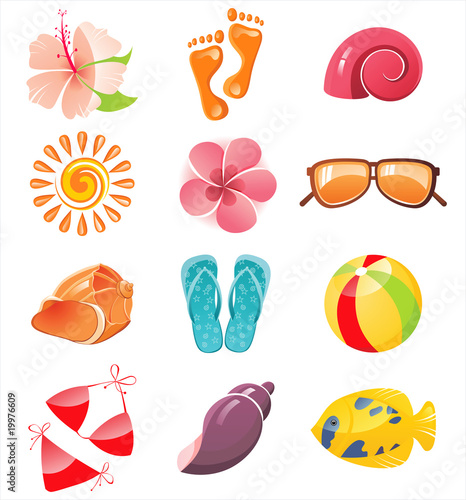 sammer time icons set