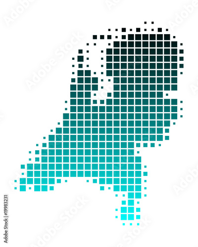 Karte der Niederlande
